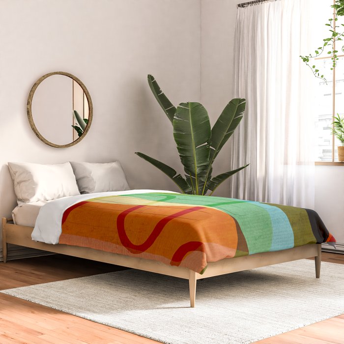Abstract Mid-Century Modern Art Comforter Gallery Image 2