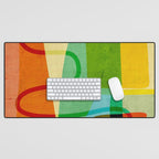 Abstract Mid-Century Modern Art Desk Mat Gallery Image 1
