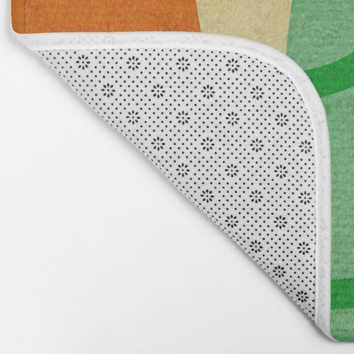 Abstract Mid-Century Modern Art Bath Mat Gallery Image 2