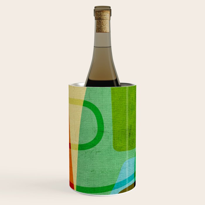 Abstract Mid-Century Modern Art Wine Chiller Gallery Image 1