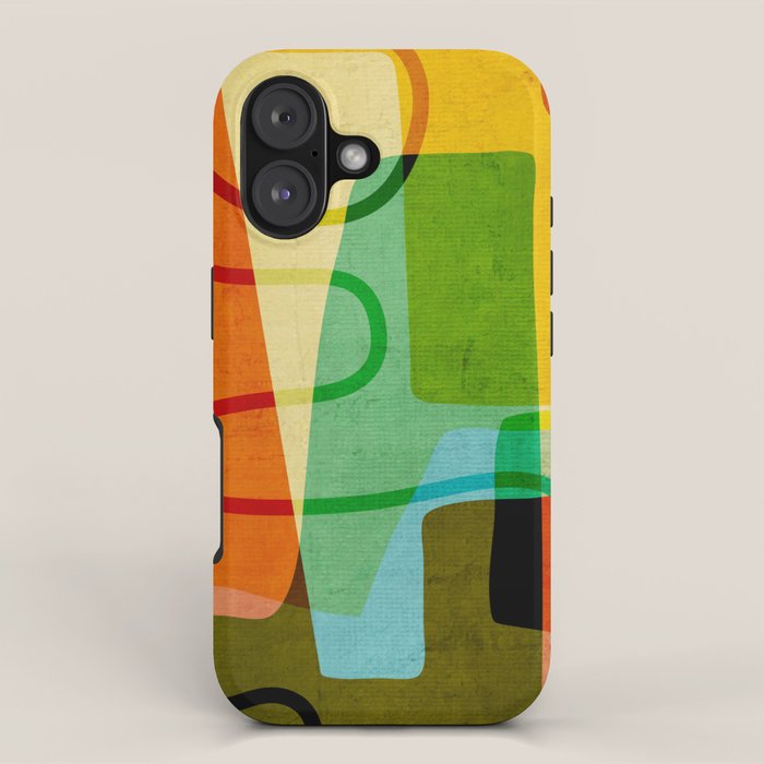 Abstract Mid-Century Modern Art iPhone Case Gallery Image 1