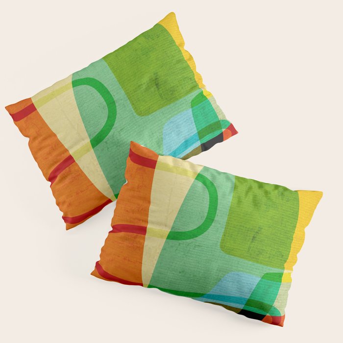 Abstract Mid-Century Modern Art Pillow Sham Gallery Image 3