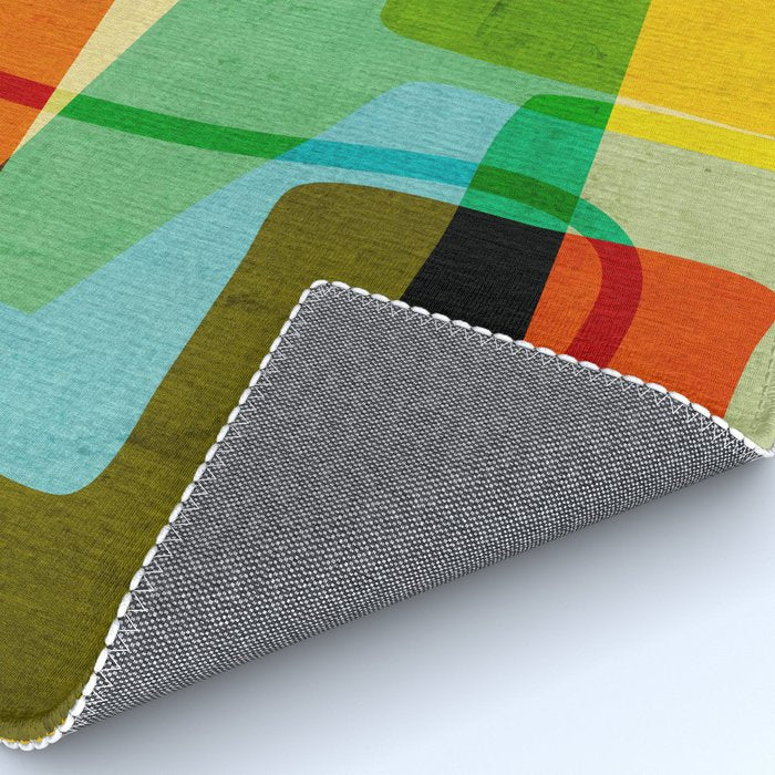 Abstract Mid-Century Modern Art Rug Gallery Image 4