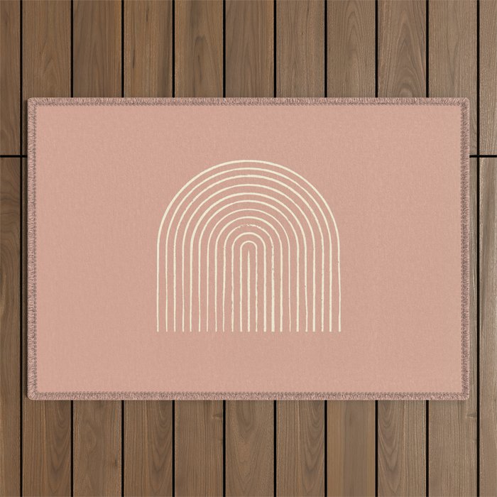 Arch Terra Pink Outdoor Rug Gallery Image 1