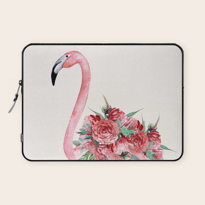 Flamingo Floral Laptop Sleeve Gallery Image 1
