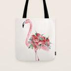 Flamingo Floral Tote Bag Gallery Image 1