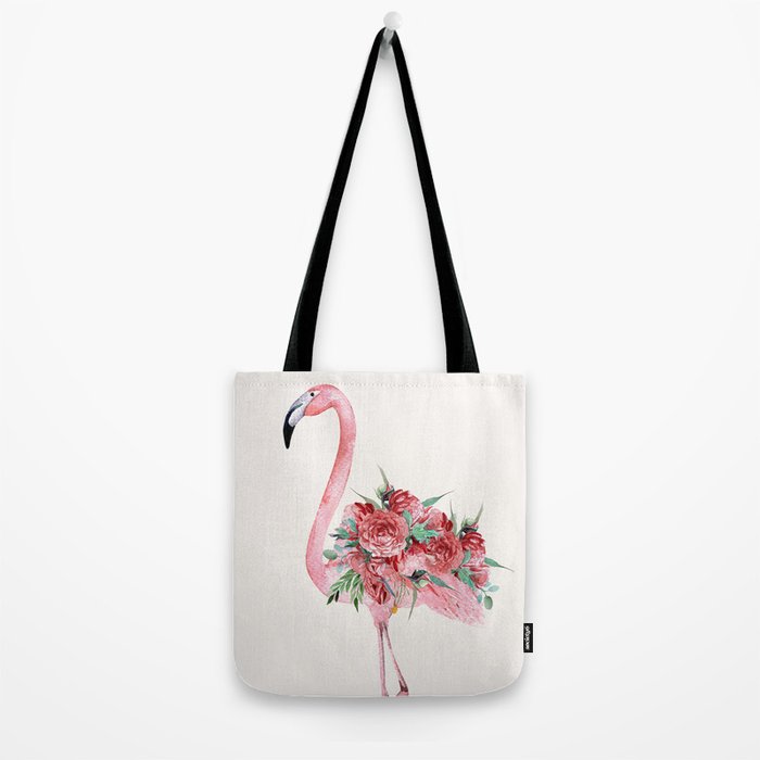 Flamingo Floral Tote Bag Gallery Image 2