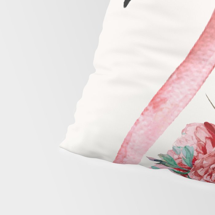 Flamingo Floral Pillow Sham Gallery Image 4