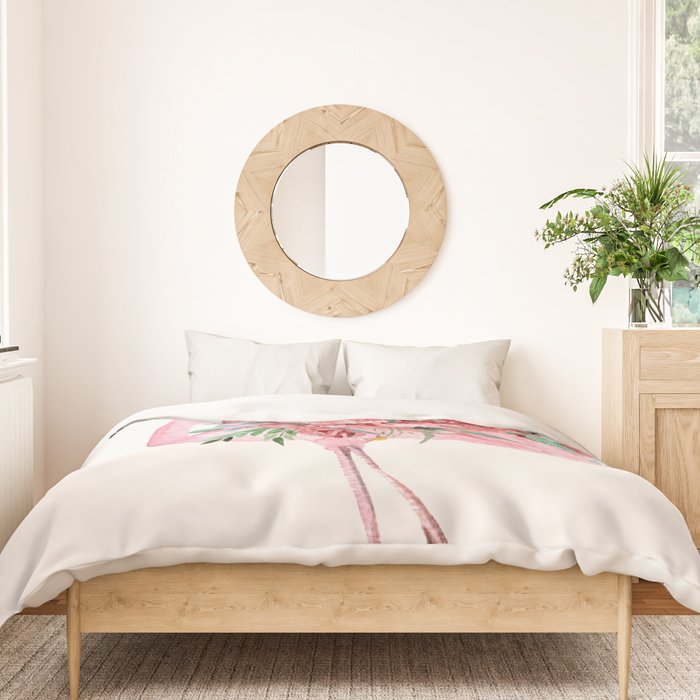 Flamingo Floral Duvet Cover Gallery Image 3