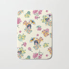 Pastel pink oriental pattern Bath Mat Gallery Image 1