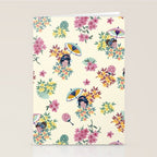 Pastel pink oriental pattern Stationery Card Gallery Image 2