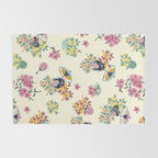 Pastel pink oriental pattern Rug Gallery Image 2