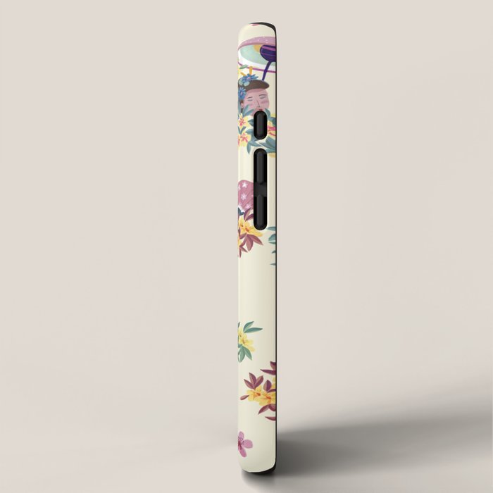 Pastel pink oriental pattern iPhone Case Gallery Image 2