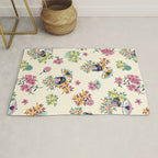 Pastel pink oriental pattern Rug Gallery Image 1
