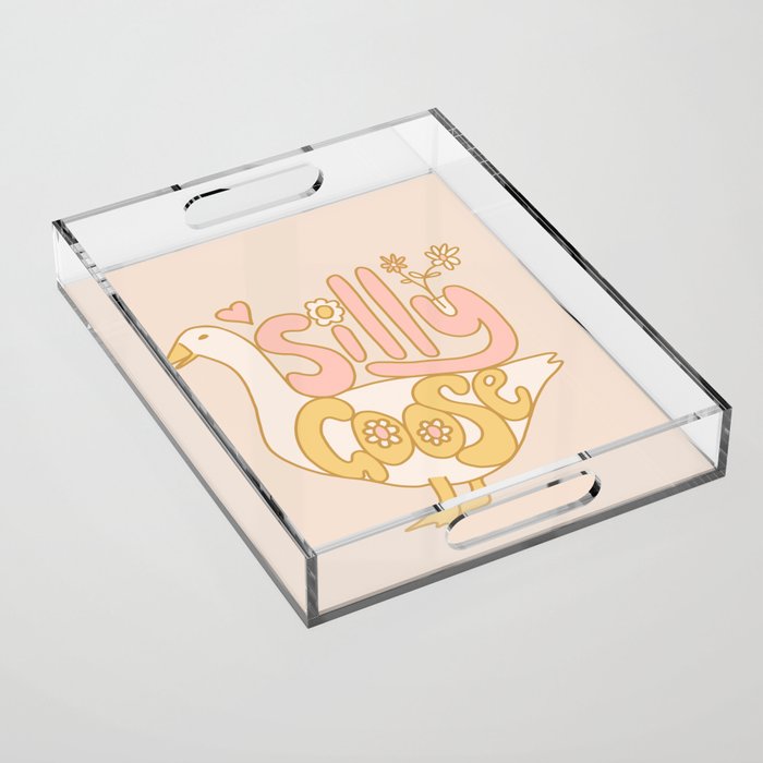What a silly goose! Acrylic Tray Gallery Image 1