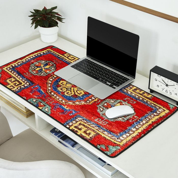 Incesu Turkish Village Antique Long Rug Print Desk Mat Gallery Image 2