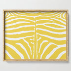 Zebra Wild Animal Print 240 Yellow Serving Tray Gallery Image 1