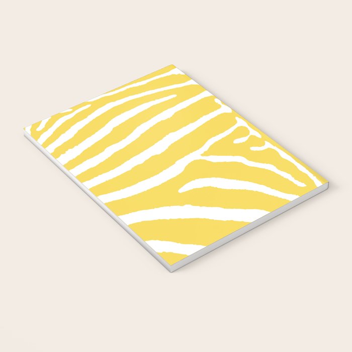 Zebra Wild Animal Print 240 Yellow Notebook Gallery Image 3