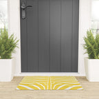 Zebra Wild Animal Print 240 Yellow Welcome Mat Gallery Image 3