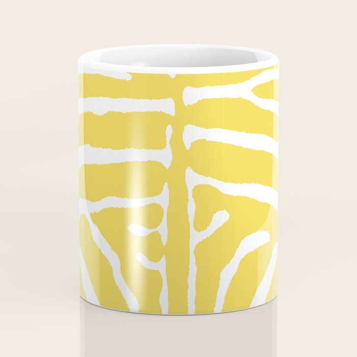 Zebra Wild Animal Print 240 Yellow Coffee Mug Gallery Image 4