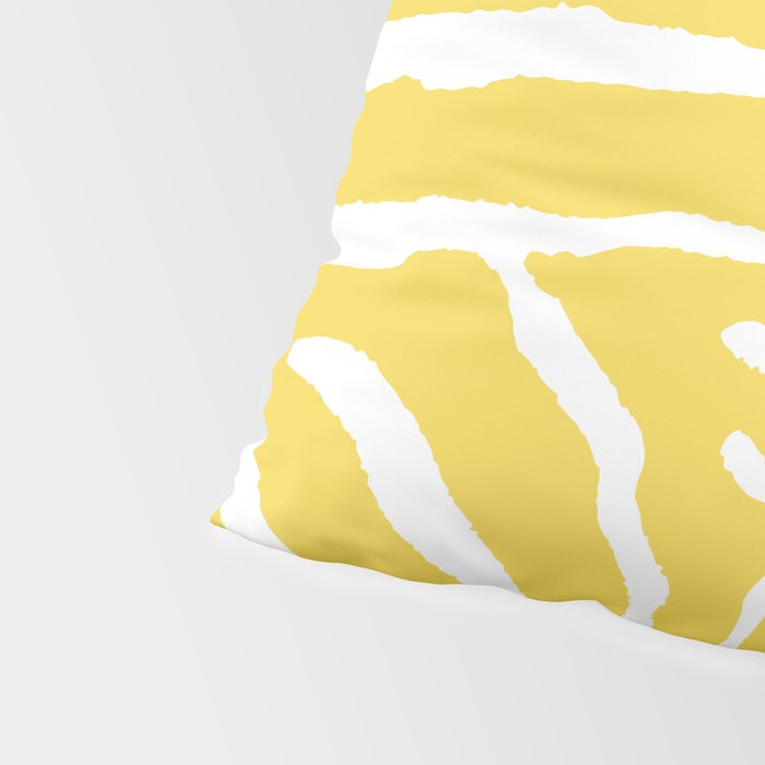 Zebra Wild Animal Print 240 Yellow Pillow Sham Gallery Image 4