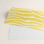 Zebra Wild Animal Print 240 Yellow Wrapping Paper Gallery Image 2