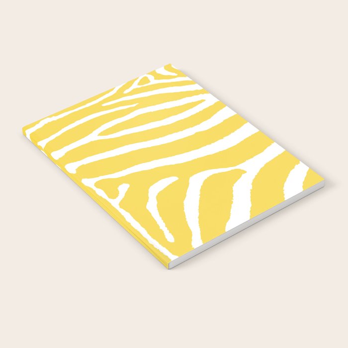 Zebra Wild Animal Print 240 Yellow Notebook Gallery Image 2