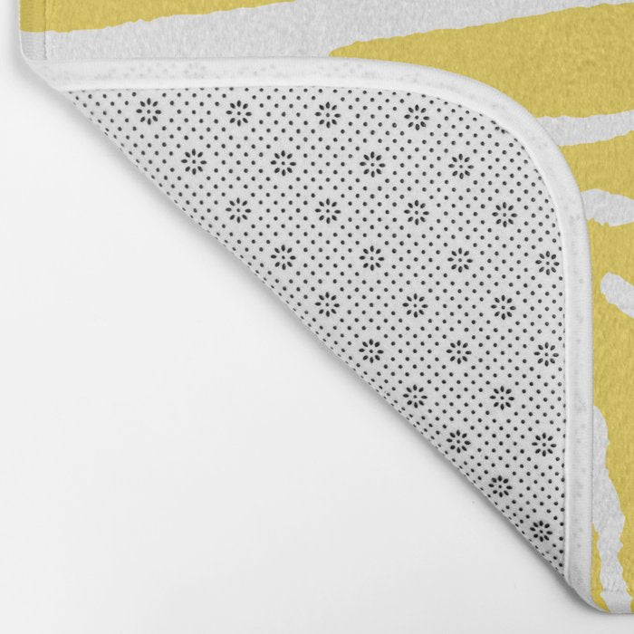 Zebra Wild Animal Print 240 Yellow Bath Mat Gallery Image 2