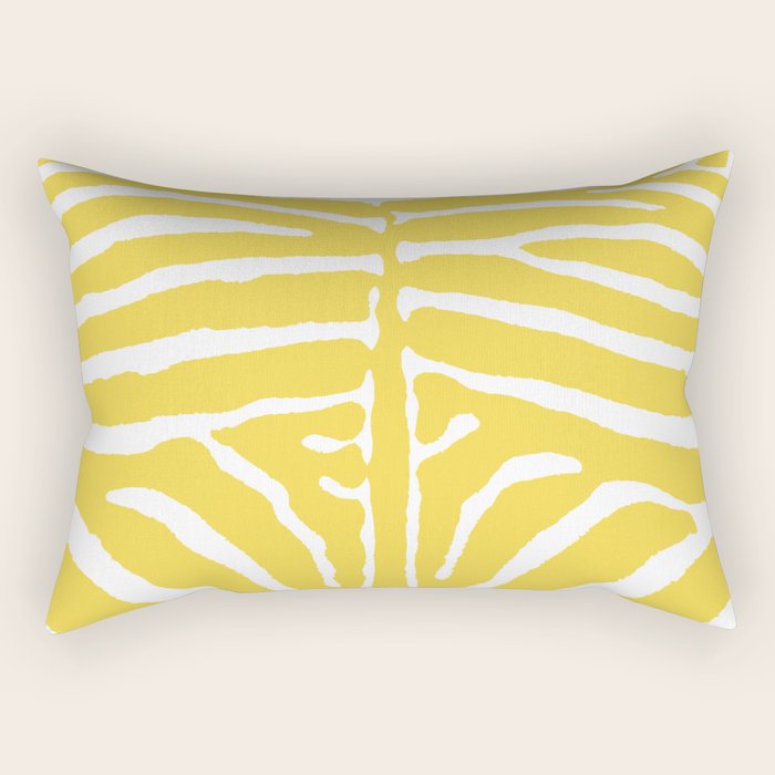 Zebra Wild Animal Print 240 Yellow Rectangular Pillow Gallery Image 1