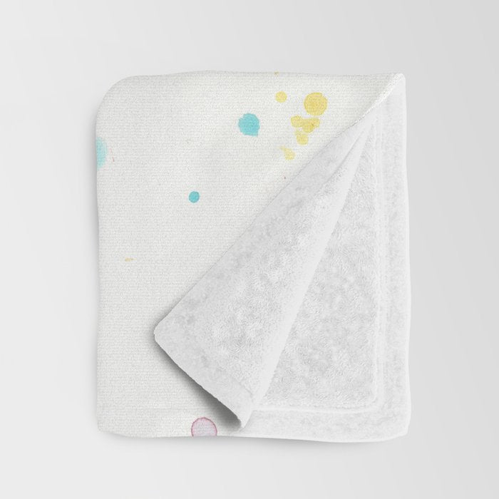 Hummingbird Rainbow Watercolor Throw Blanket Gallery Image 3