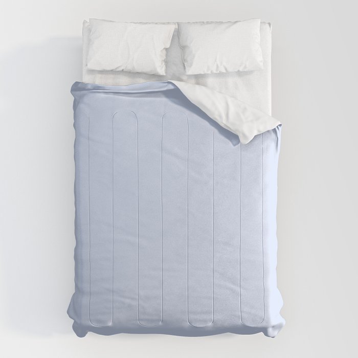NOW BABY BLUE Pastel Solid Color Shabby Chic Abstract  Comforter Gallery Image 6
