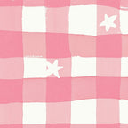 Pastel Pink Gingham with Stars Pattern Soft Aesthetic Grid Coffee Mug Gallery Image 2