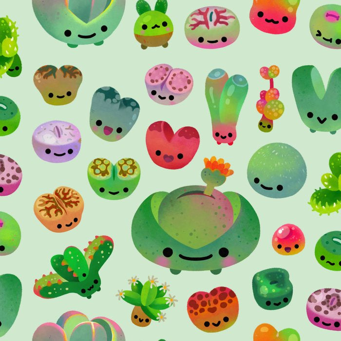 Baby succulent 3 - Mesembs(green) Coffee Mug Gallery Image 2