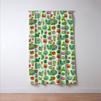 Baby succulent 3 - Mesembs(green) Window Curtain Gallery Image 3