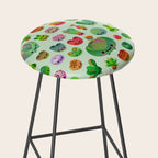 Baby succulent 3 - Mesembs(green) Stool Gallery Image 2