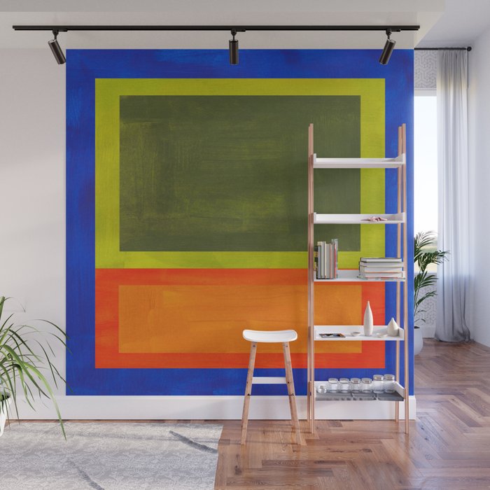 Ultramarine Blue Bloom Wall Mural Gallery Image 1