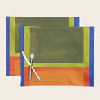 Ultramarine Blue Bloom Placemat Gallery Image 1