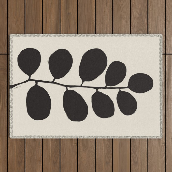 Branch silhouette II Outdoor Rug Gallery Image 1