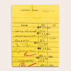 Library Card 23322 Yellow Notebook Gallery Image 4