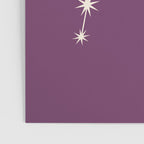 Aquarius Zodiac Star Constellation Line Art Mauve Purple Poster Gallery Image 3