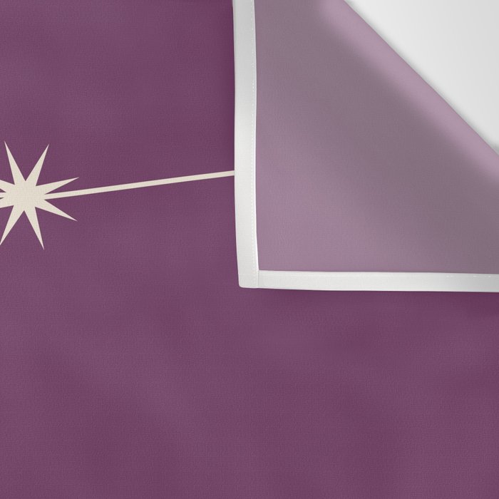 Aquarius Zodiac Star Constellation Line Art Mauve Purple Wall Tapestry Gallery Image 3