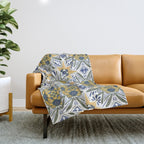 Modern fantasy tiles S Throw Blanket Gallery Image 1