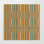 Mixed Stripes Pattern XV Vintage Summer Wood Wall Art Gallery Image 1