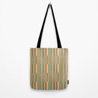 Mixed Stripes Pattern XV Vintage Summer Tote Bag Gallery Image 2