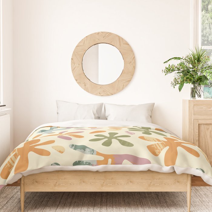Colorful abstract flower art pattern Duvet Cover Gallery Image 3