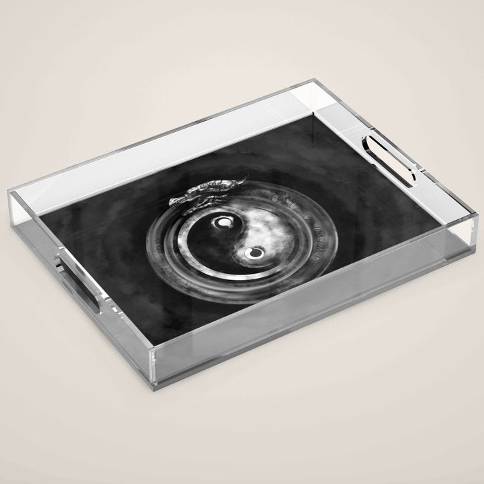 Ouroboros Yin - Yang  Acrylic Tray Gallery Image 1
