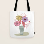 Asters Bunch Tote Bag Gallery Image 1