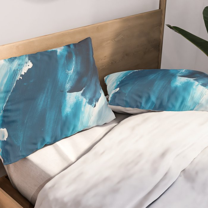 Abstract Oil Painting No. 52 Pillow Sham Gallery Image 2