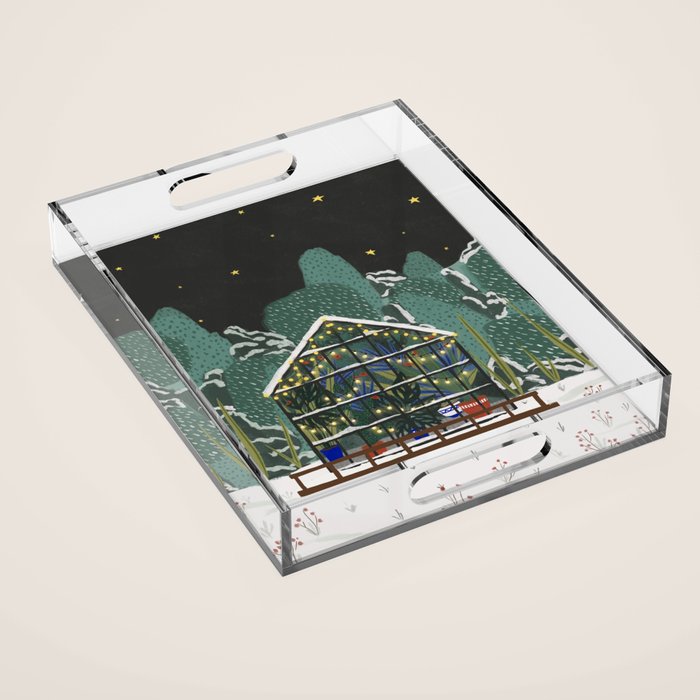 Winter Garden House Acrylic Tray Gallery Image 1