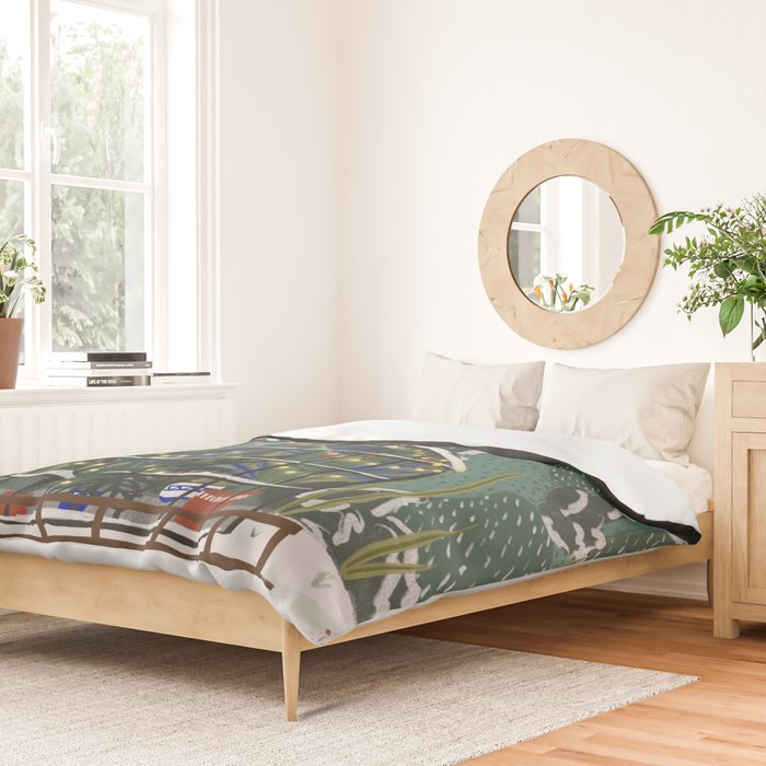 Winter Garden House Duvet Cover Gallery Image 2